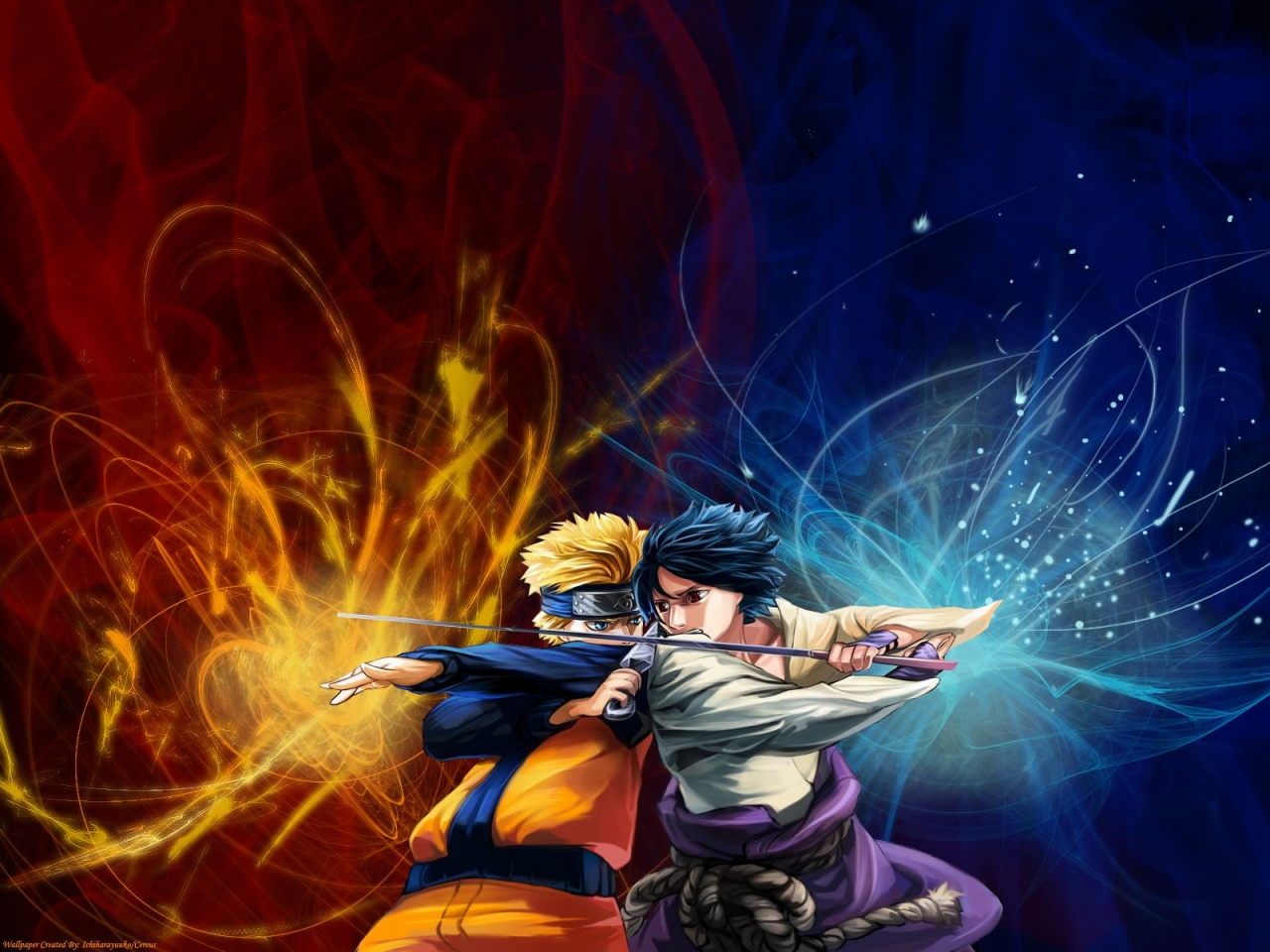 Wallpaperku Naruto Vs Sasuke Wallpaper