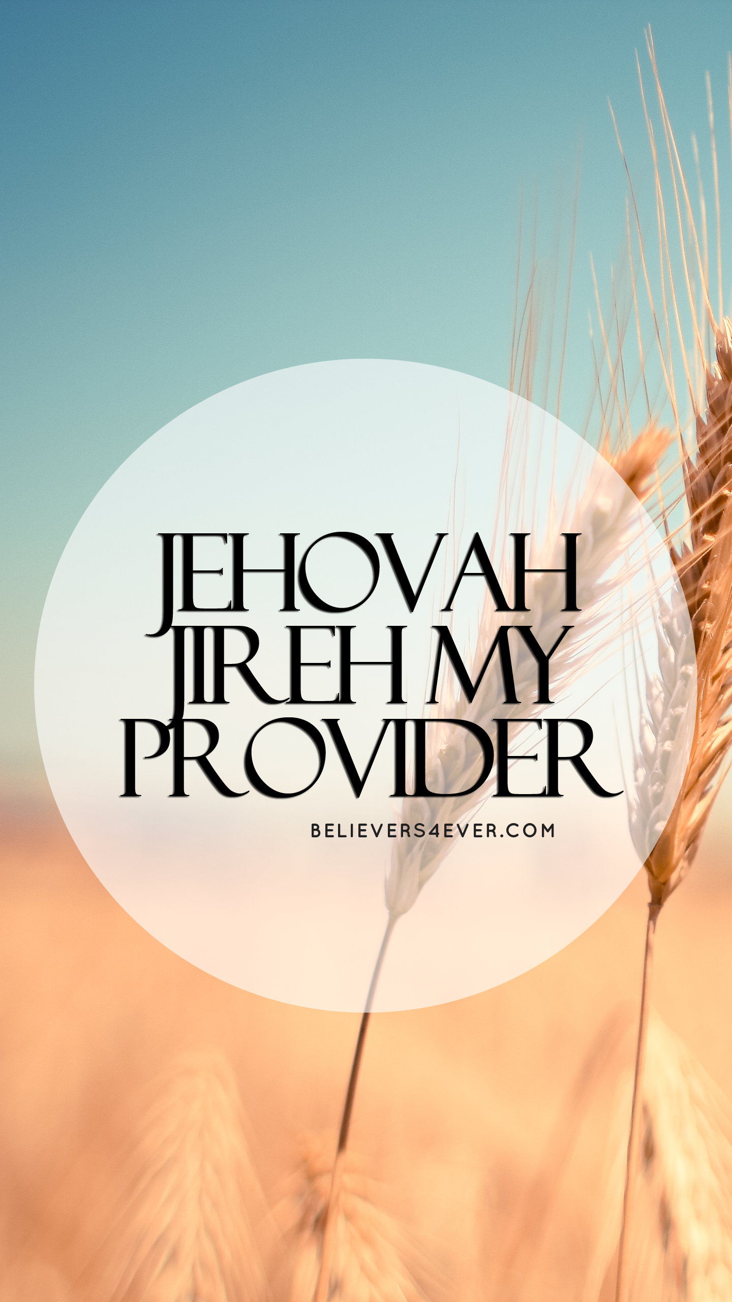 Jehovah Jireh Christian Mobile Lock Screen Wallpaper