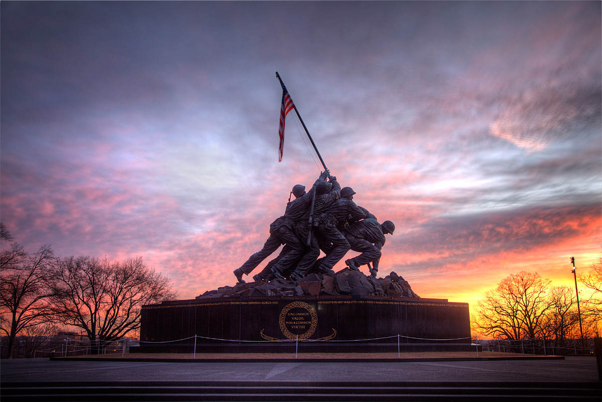 Iwo Jima Memorial Wallpaper Marine Corps War