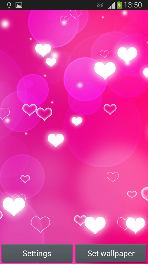 Pink Heart Live Wallpaper For Because Pictures Are