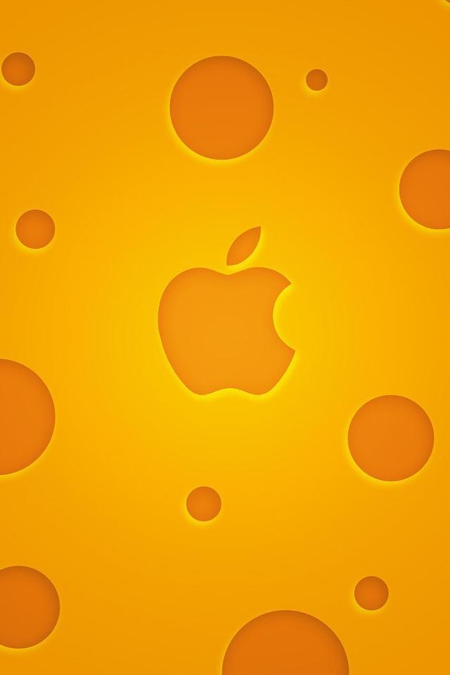 Orange Apple iPhone4 Wallpaper