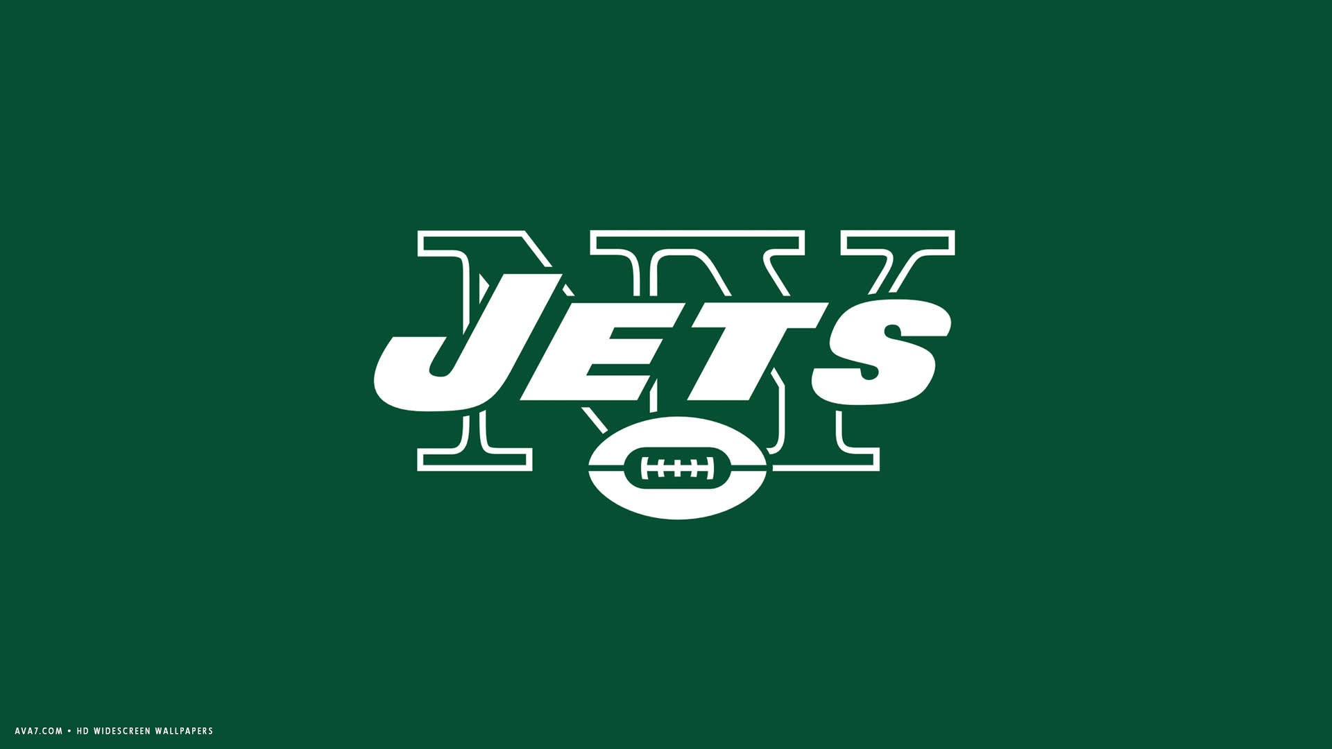 Nfl New York Jets Logo Green Wallpaper HD Widescreen