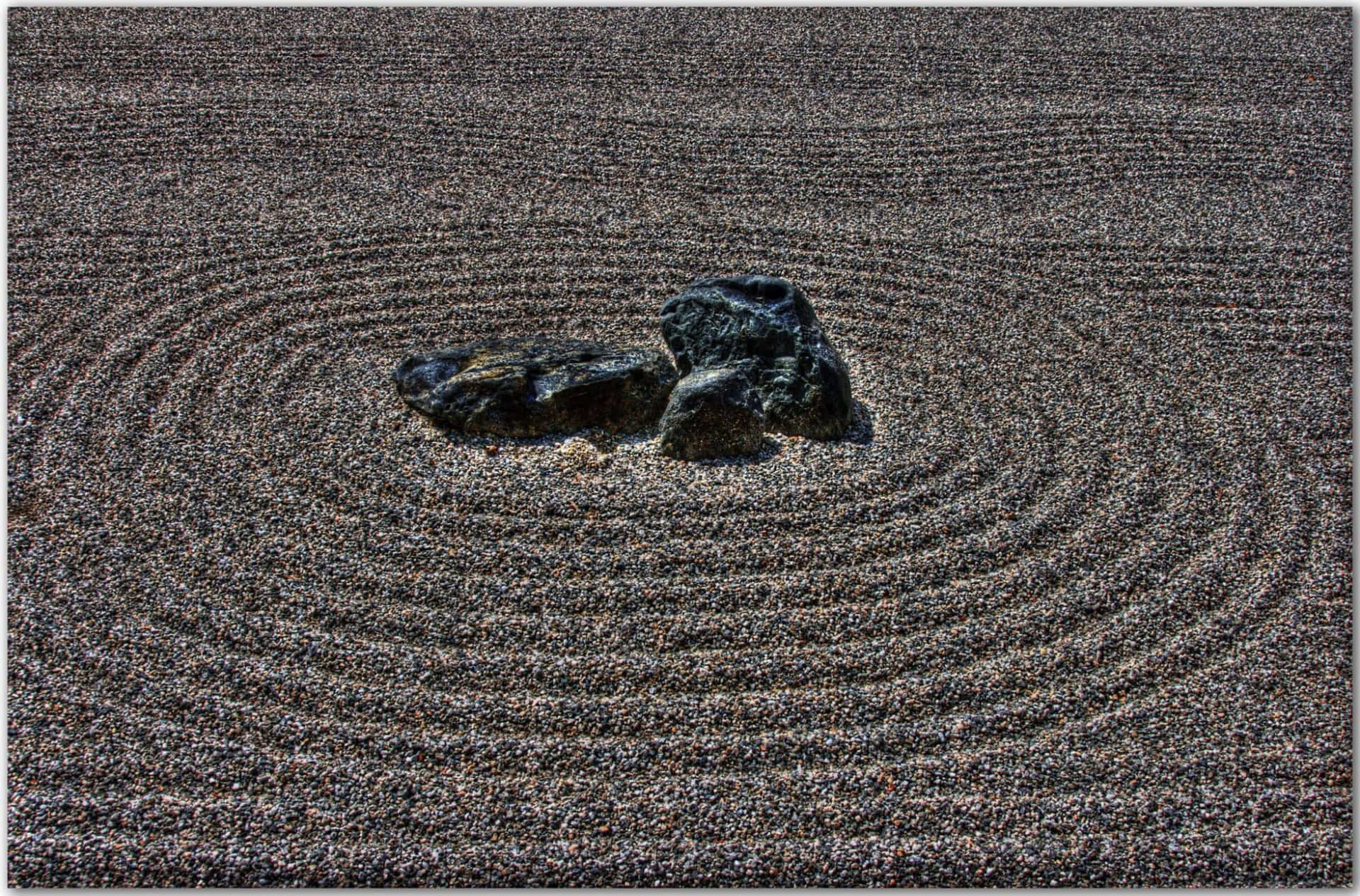 Coherent Ripple In A Japanese Garden Wallpaper