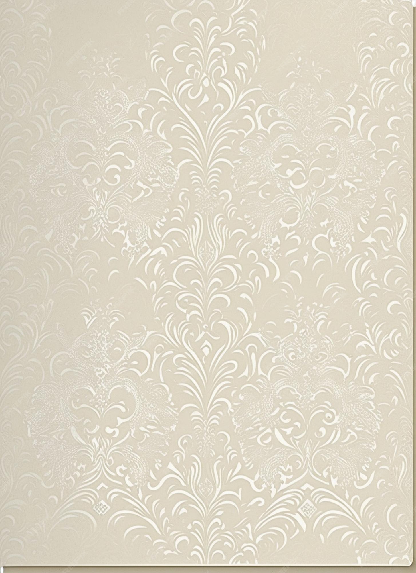 There Is A White Wallpaper With Pattern On It Generative Ai