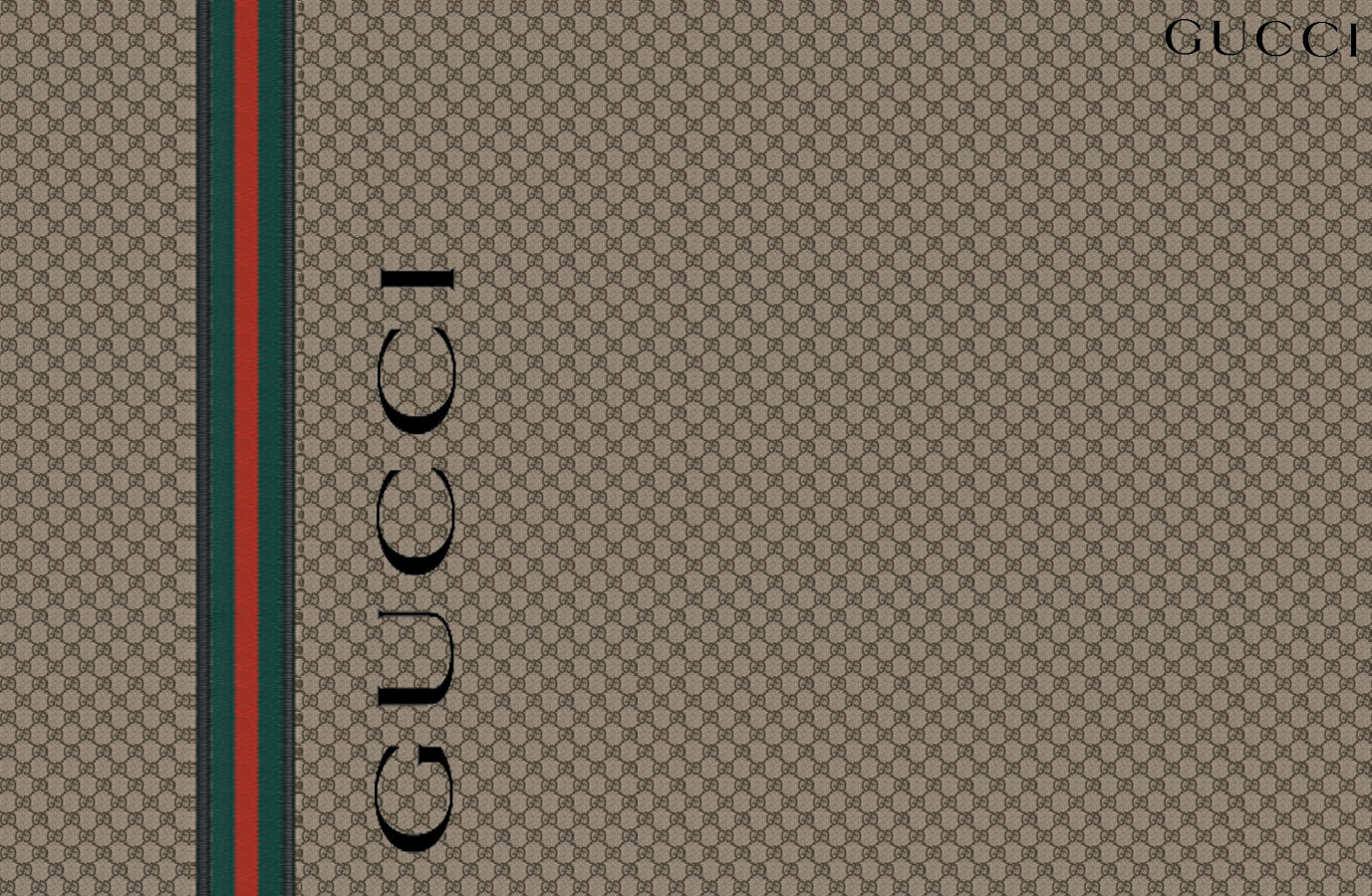 Gucci Logo Pattern Wallpaper