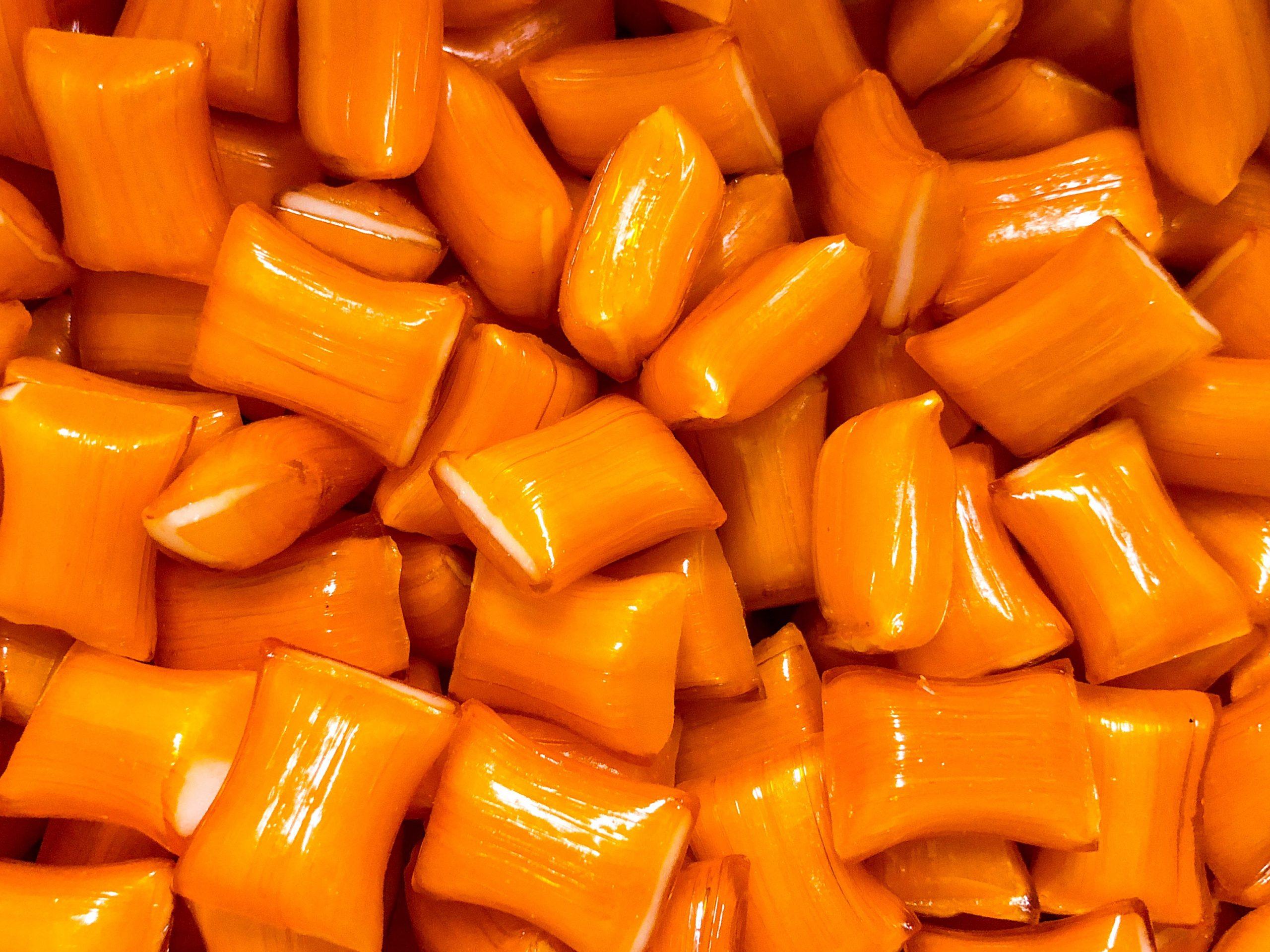 Orange Sherbert Humbugs Candy Cow