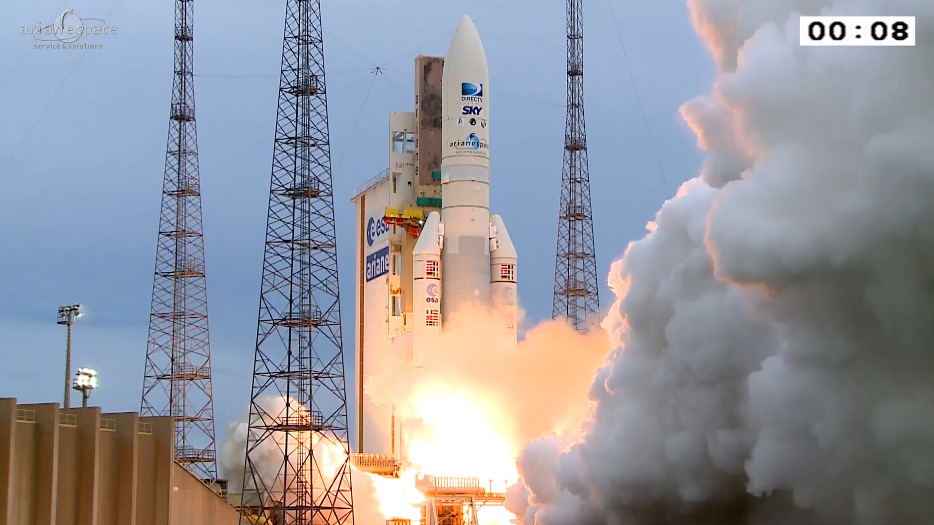 Esa Ariane Liftoff On Flight Va223