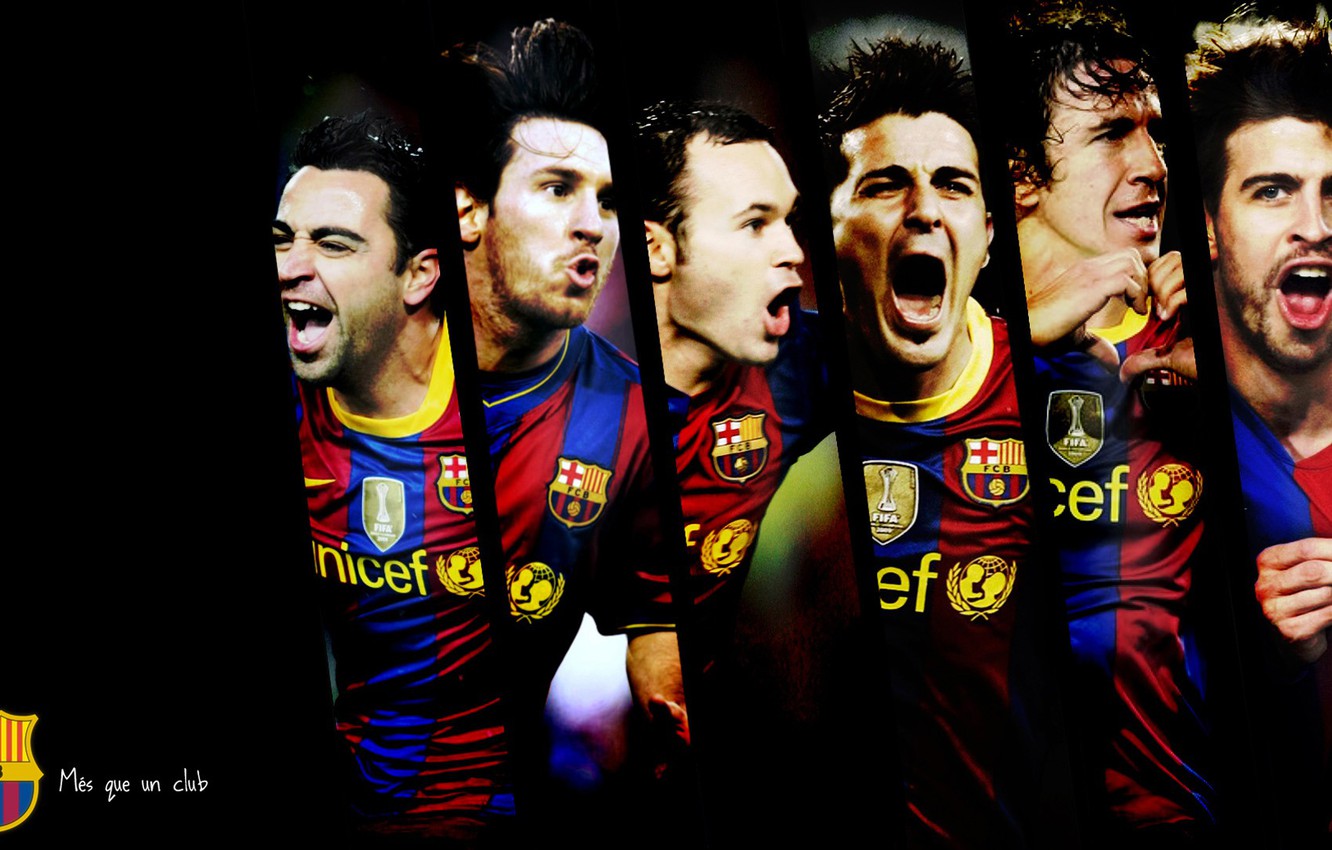 Wallpaper Sport Logo Football Fc Barcelona Players