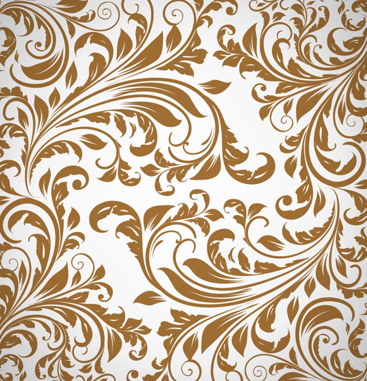 Abstract Floral Pattern Background Vector Graphics All