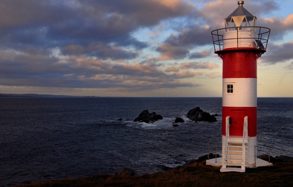 Wallpaper Green Point Lighthouse Port De Grave Newfoundland And