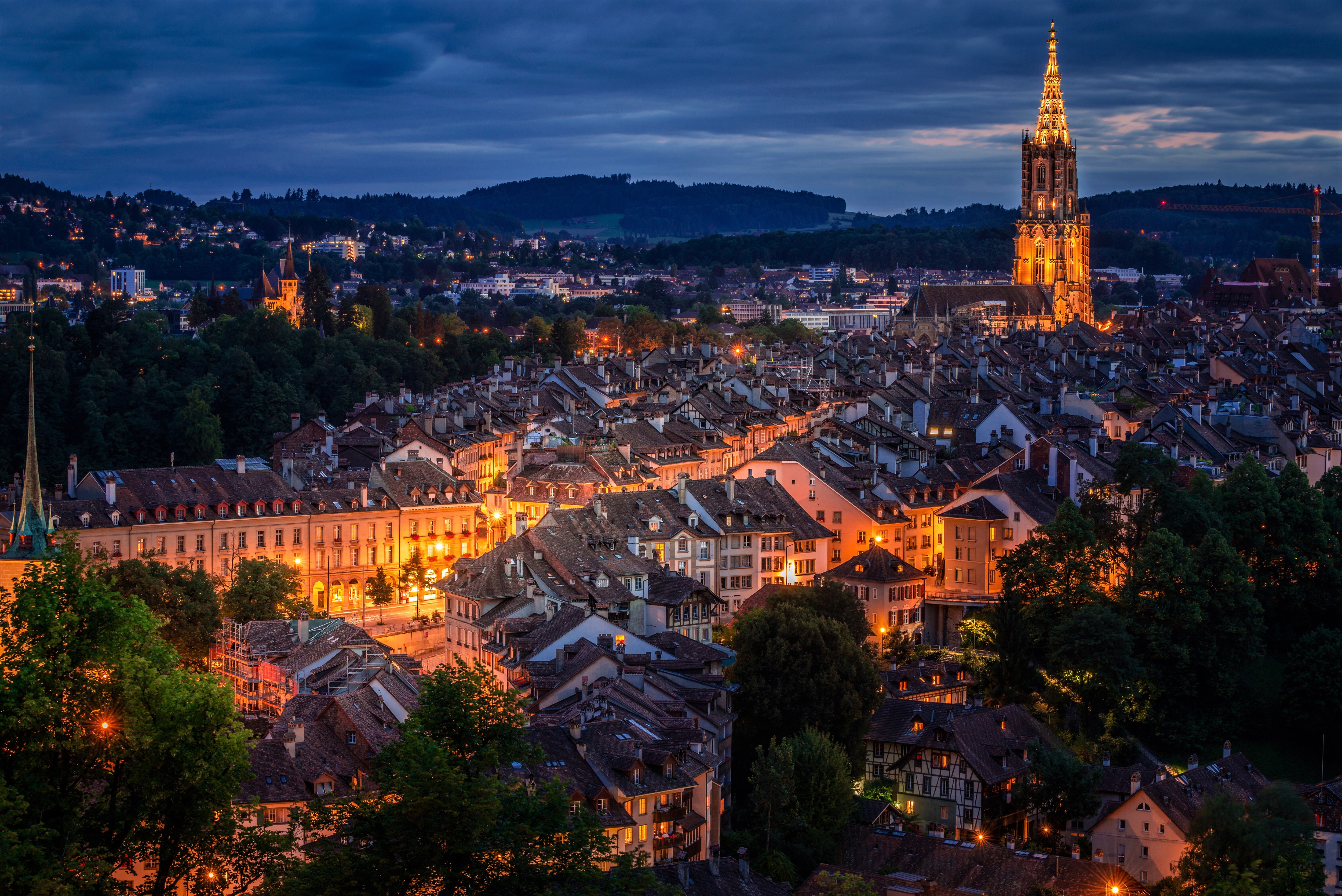 🔥 Download Bern Switzerland At Night 4k Ultra Hd Wallpaper Background