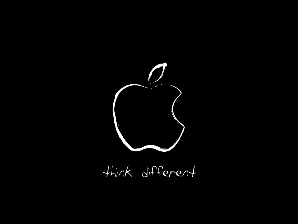 Sketched Apple Think Different By 3mber