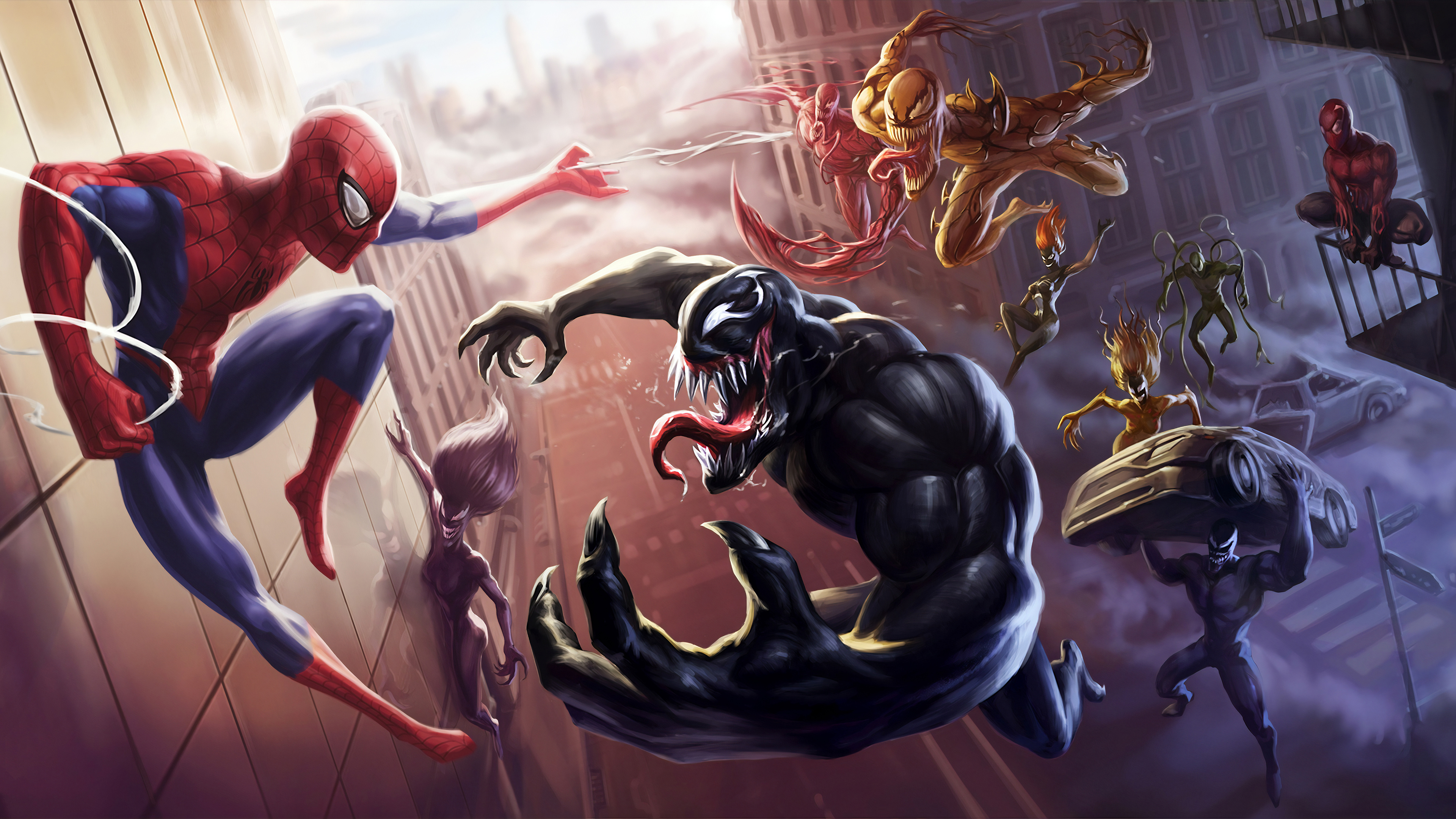 Wallpaper 4k Spider Man Unlimited Venom Carnage
