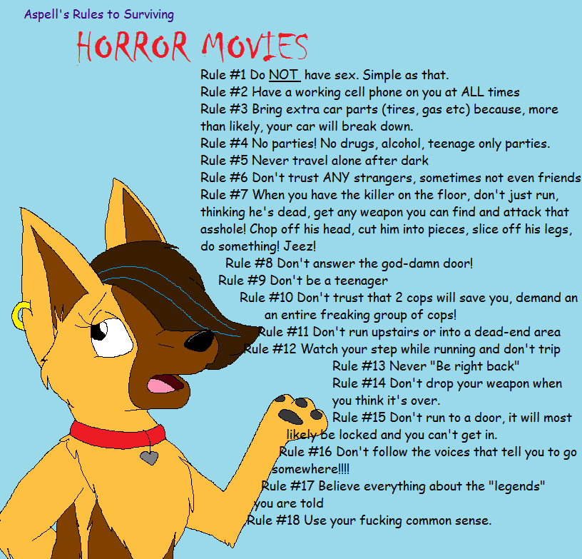 How To Survive A Horror Movie By Asp3ll