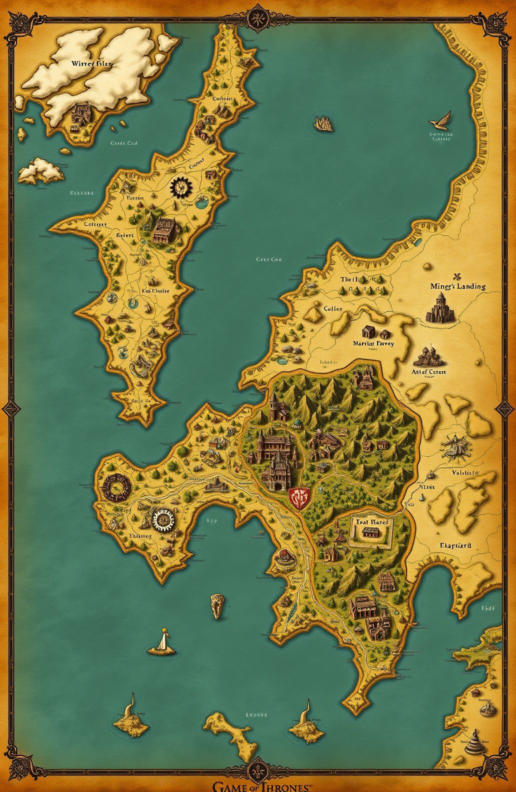 Game Of Thrones Map Wallpaper