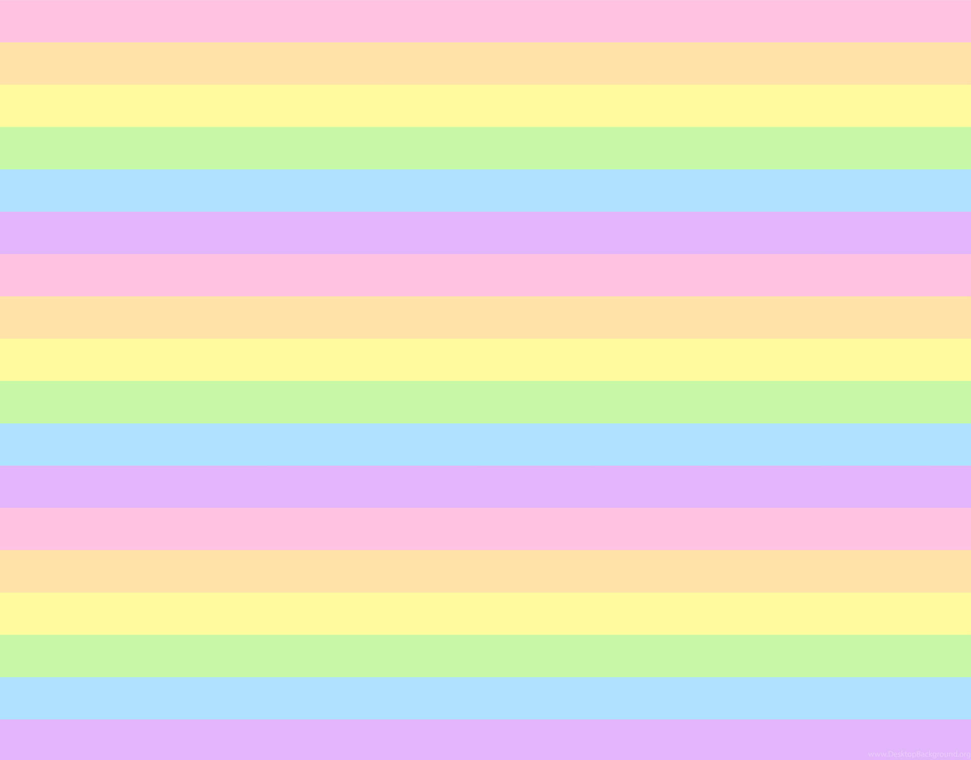 Horizontal Stripes Cute Pastel Colors Wallpaper