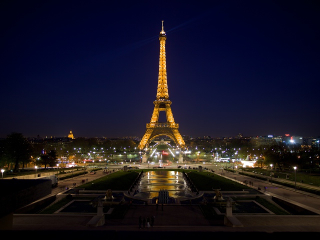 Eiffel Tower Night Photo Wallpaper And Image Pictures