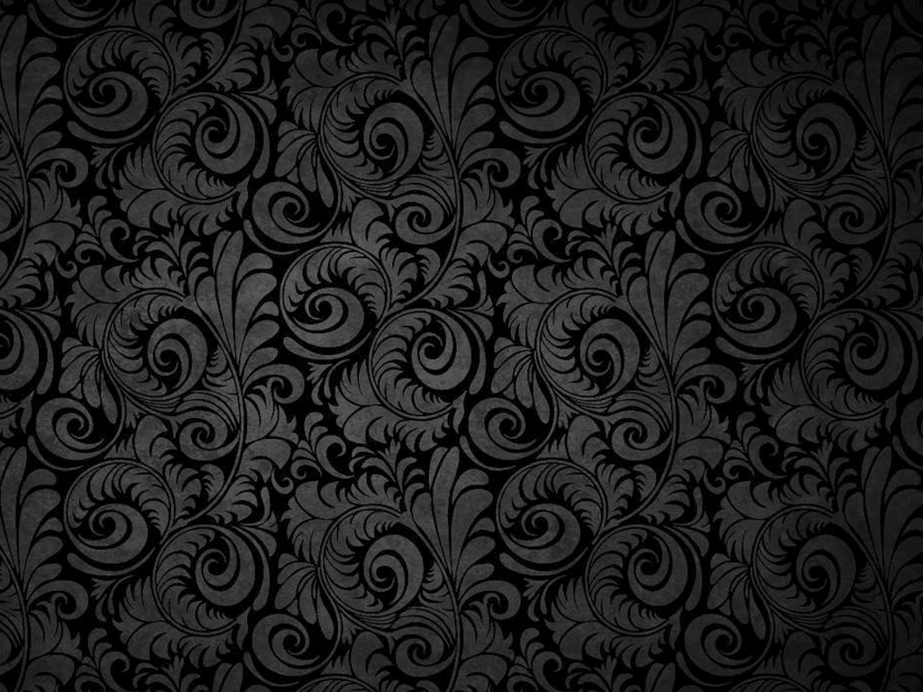 Black Floral Patterns Background Wallpaper For Powerpoint