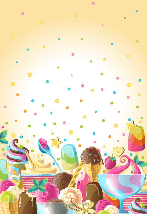 Ice Cream Menu Background Gallery