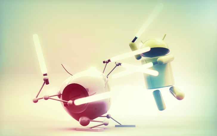 Android Vs Apple Funny Wallpaper First HD