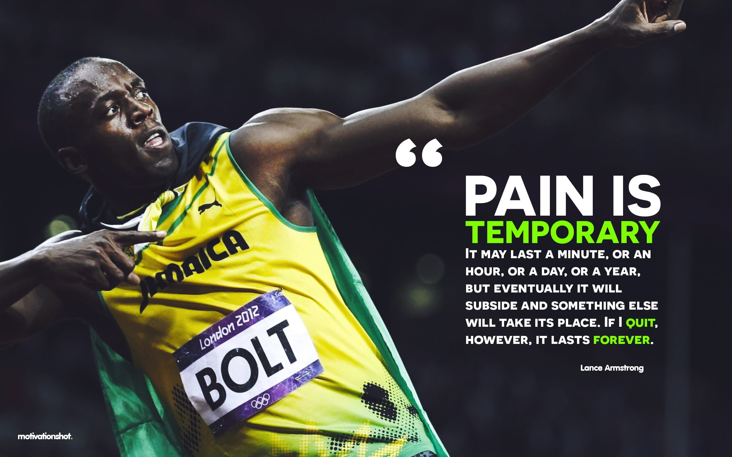 Pain Is Temporary Quote HD Wallpaper