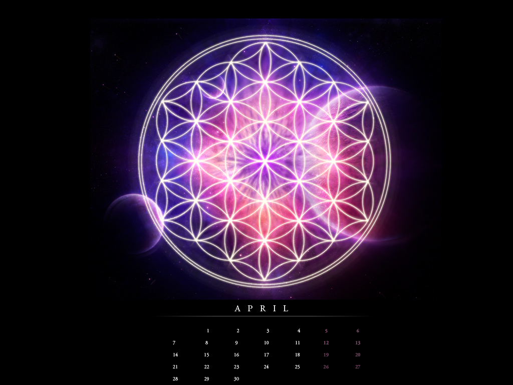 Sacred Geometry Flower Of Life Wallpaper Flower of life april by