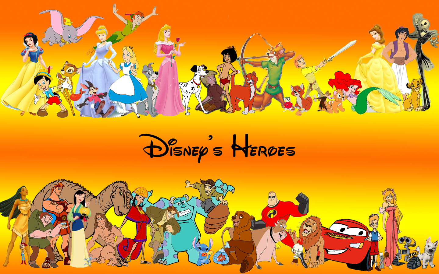 Disney S Characters Wallpaper By Simsim2212