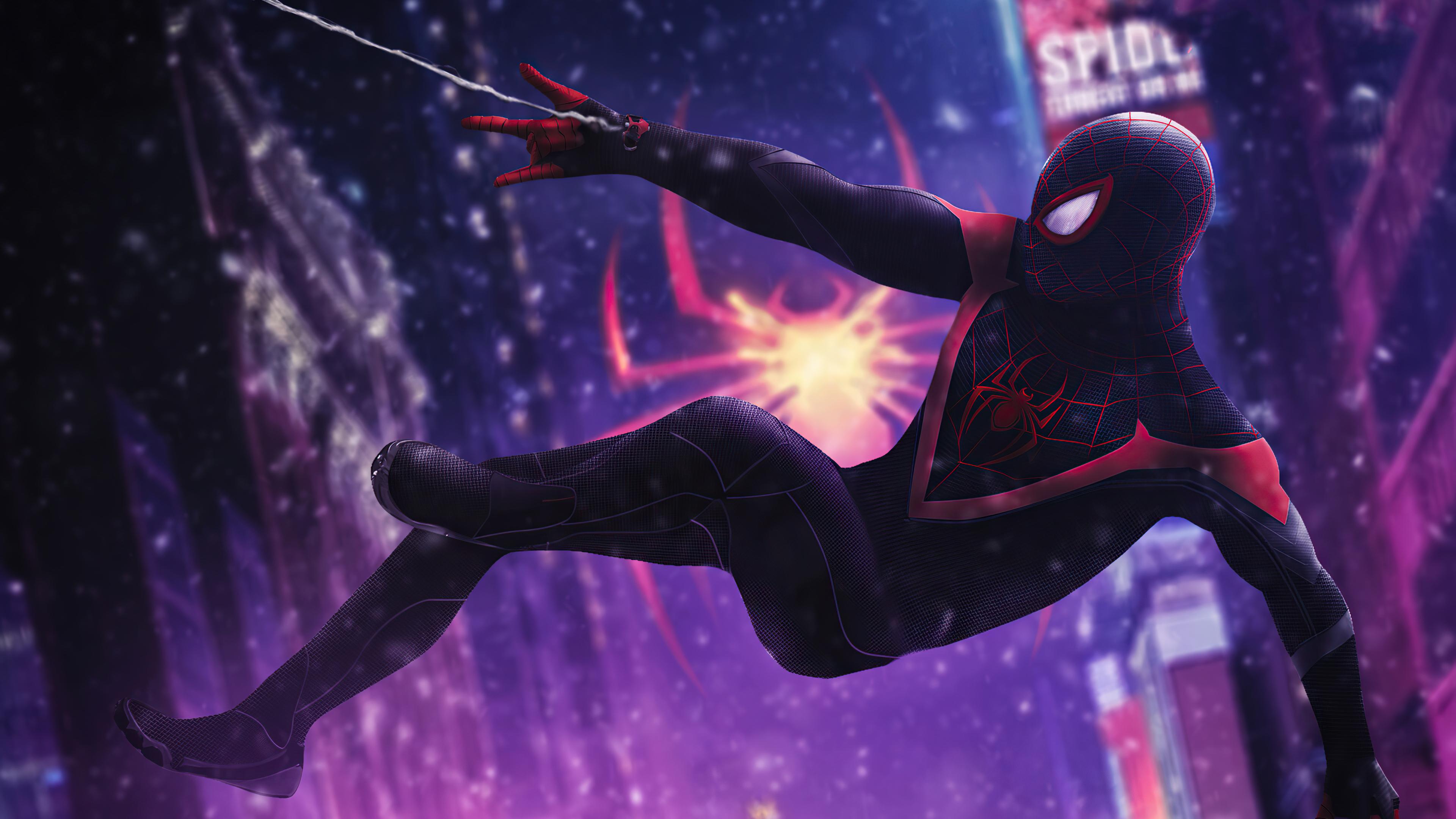 Movie Spider Man Into The Verse 4k Ultra HD Wallpaper By
