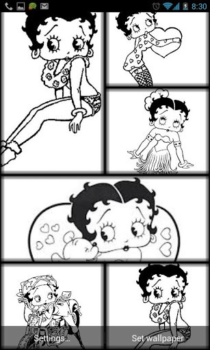 Betty Boop Draw Live Wallpaper App For Android