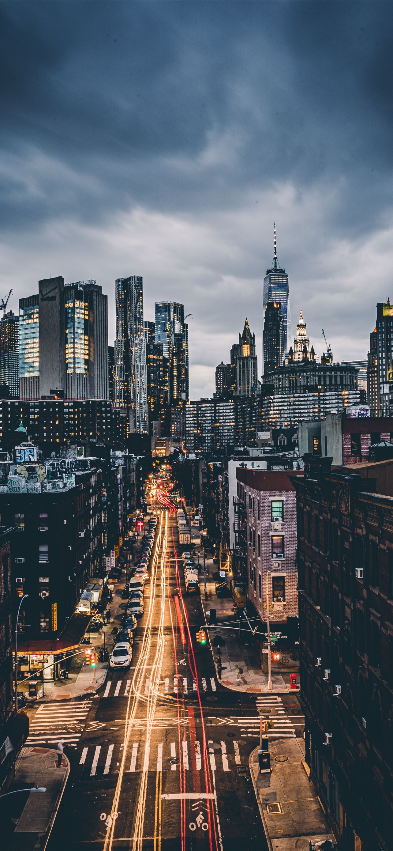 Skyline City Scenery iPhone Wallpaper