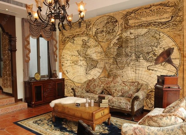 Source Url Picclick Old World Map Wallpaper Murals X49