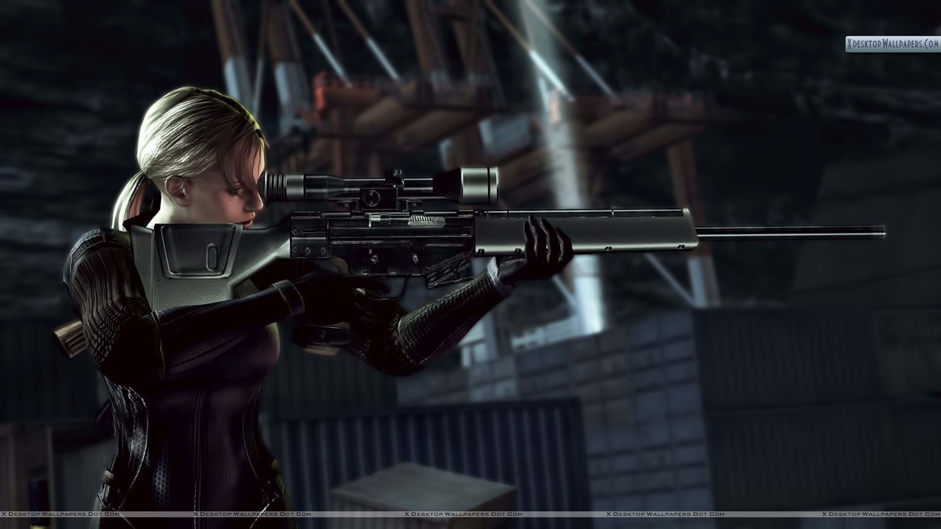 Jill With Sniper Rifle Wallpaper