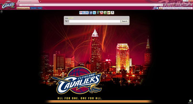 Cleveland Cavaliers Browser Theme Chrome Firefox Inter Explorer