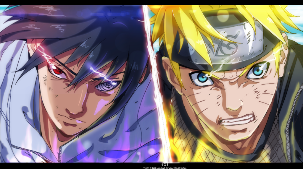 Naruto Vs Sasuke Final Battle HD Wallpaper