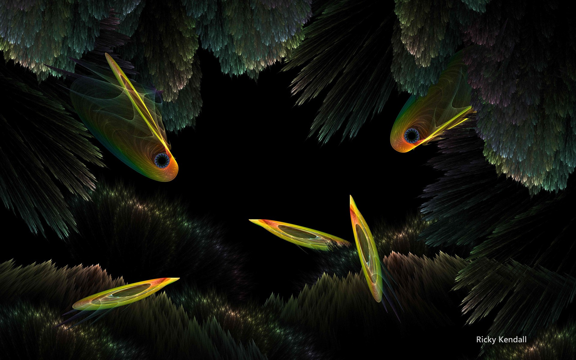 Abstract Fish Designs 3d Design