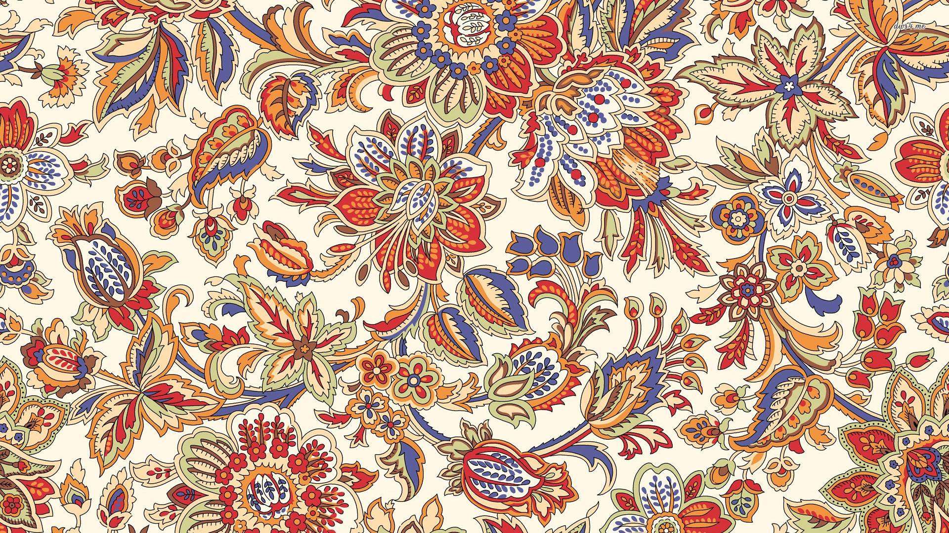 Floral Puter Wallpaper