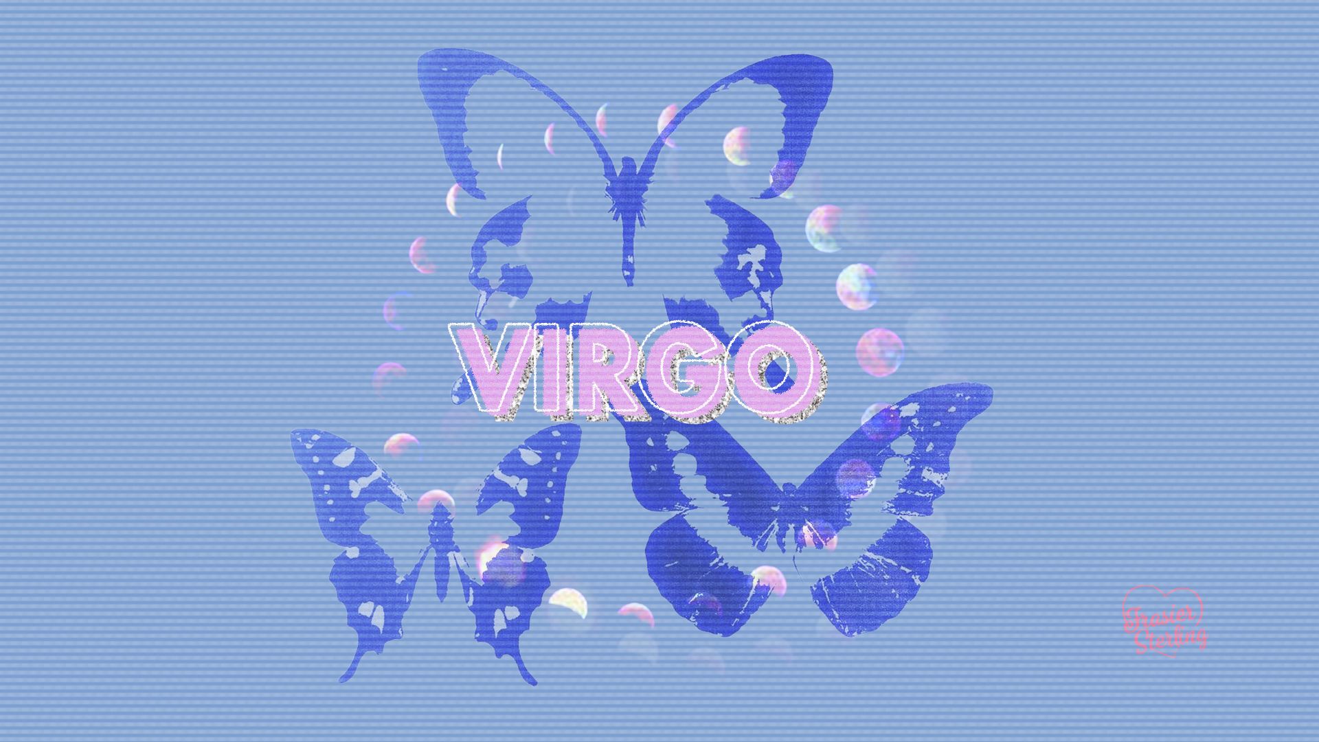 Virgo Glitch Wallpaper