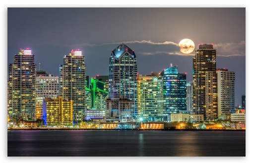 San Diego Skyline HD Wallpaper For Wide Widescreen Whxga