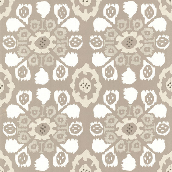 Abstract Floral Wallpaper Taupe Bolt Eclectic Wall Decor By