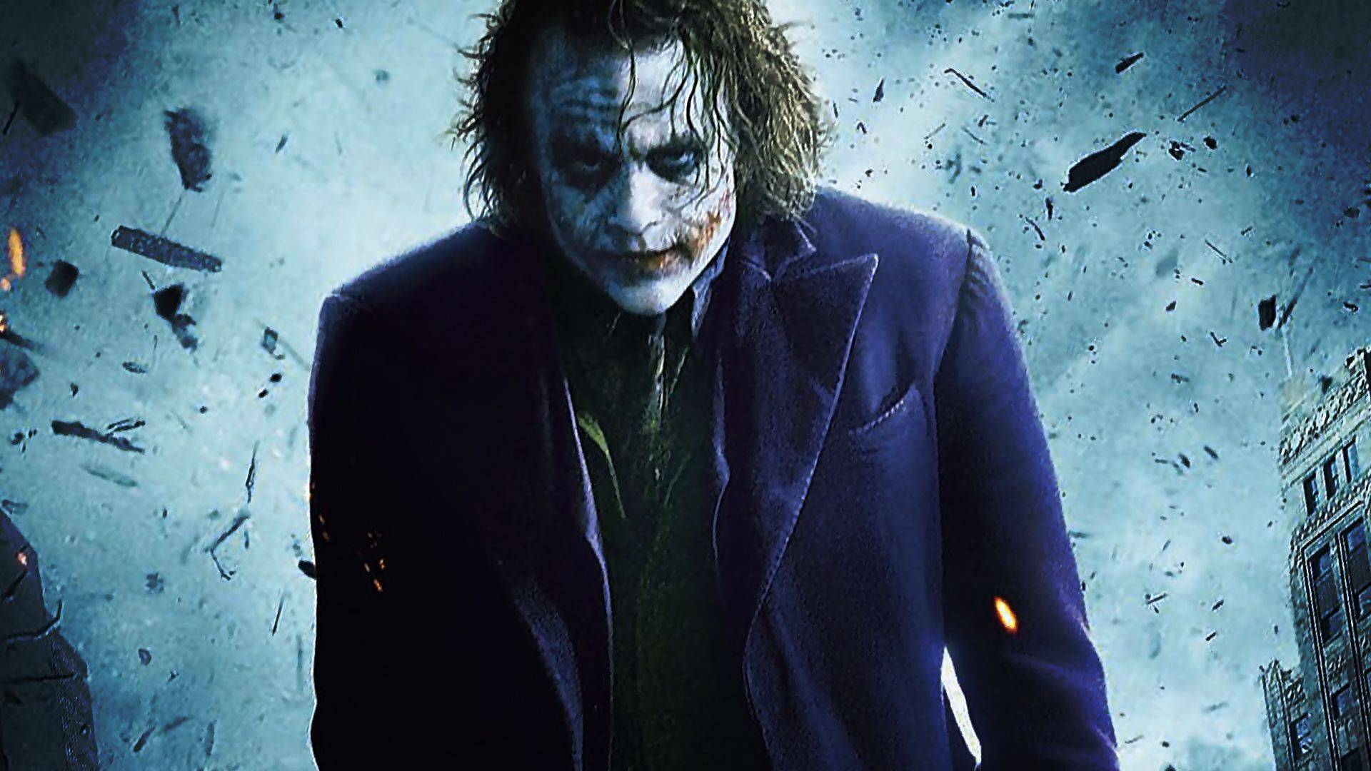 The Joker Dark Knight Heath Ledger Batman Wallpaper