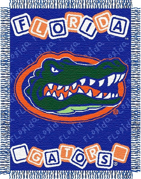 Florida Gators NCAA College Baby x Triple Woven Jacquard Throw