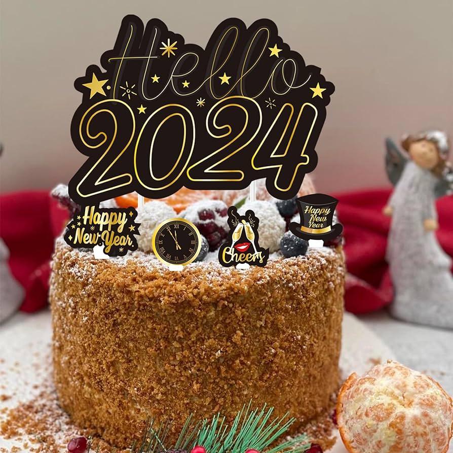 Amazon New Year Cake Topper 73pcs Happy Party