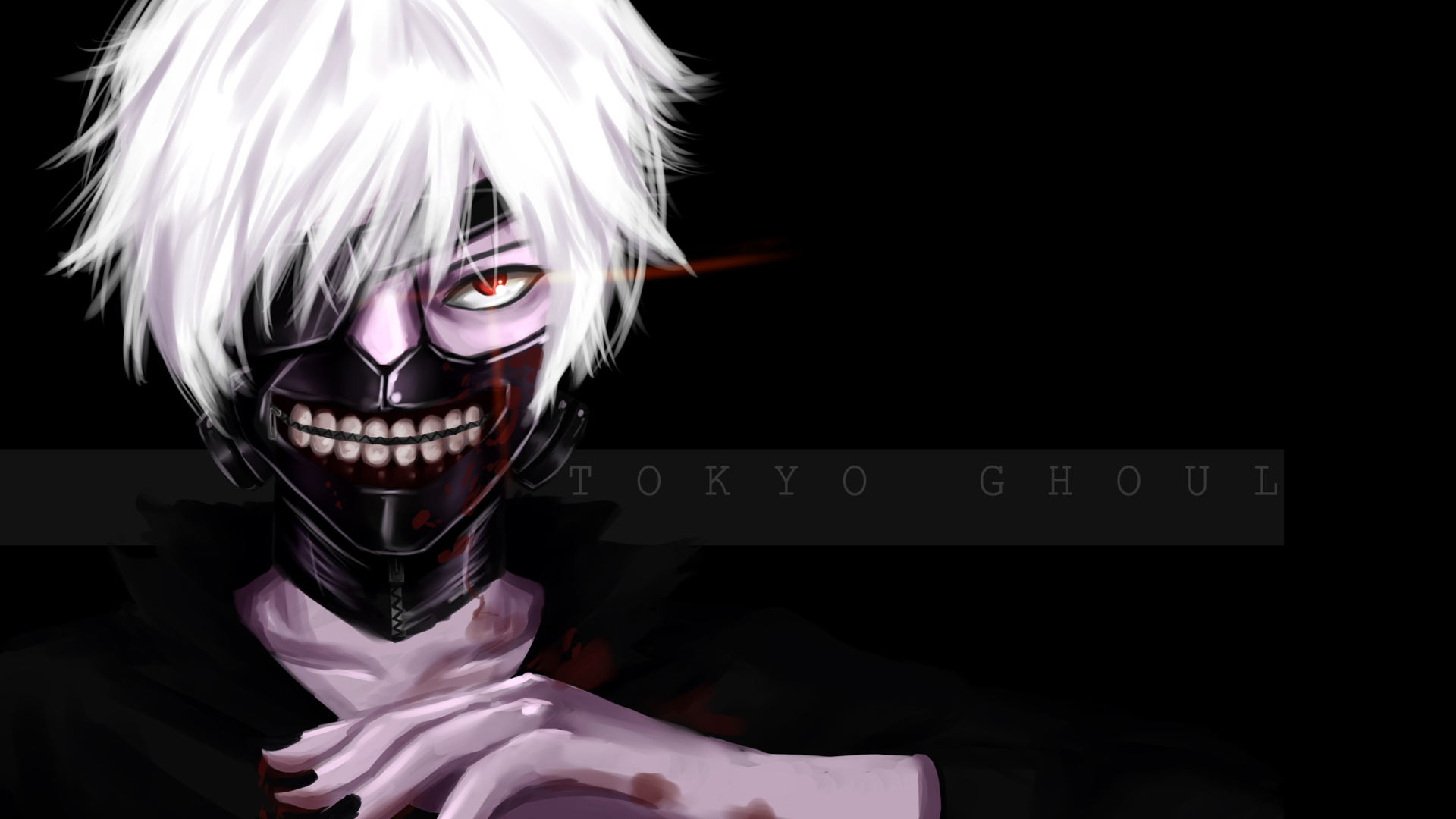 Ken Kaneki Tokyo Ghoul Anime Art Mask Character HD 1080p