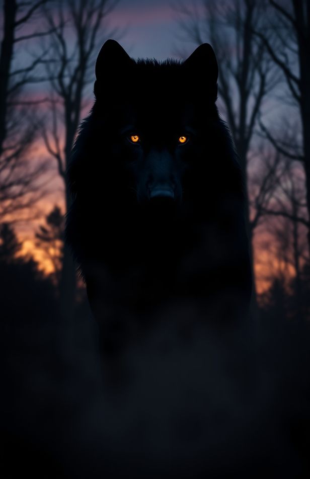 Cool Black Wolf Wallpaper