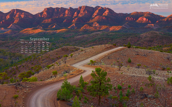 Free Desktop Wallpaper Calendar September 2011 Flinders Ranges