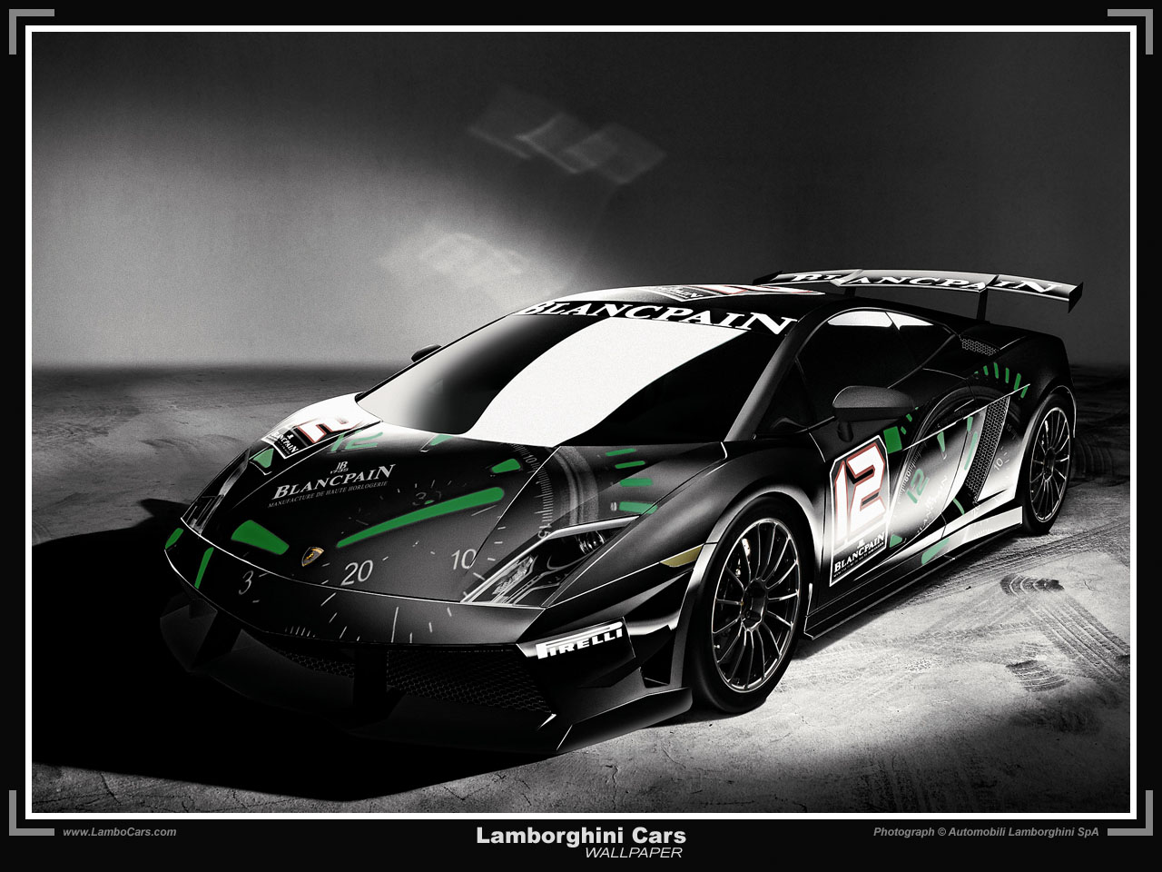 Wallpaper Black Lamborghini Gallardo