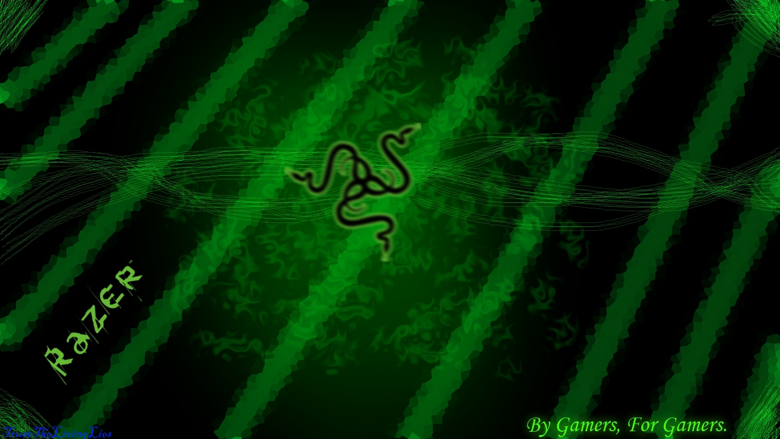 Trust The Living Lies Copyrighted Razer Wallpaper Background