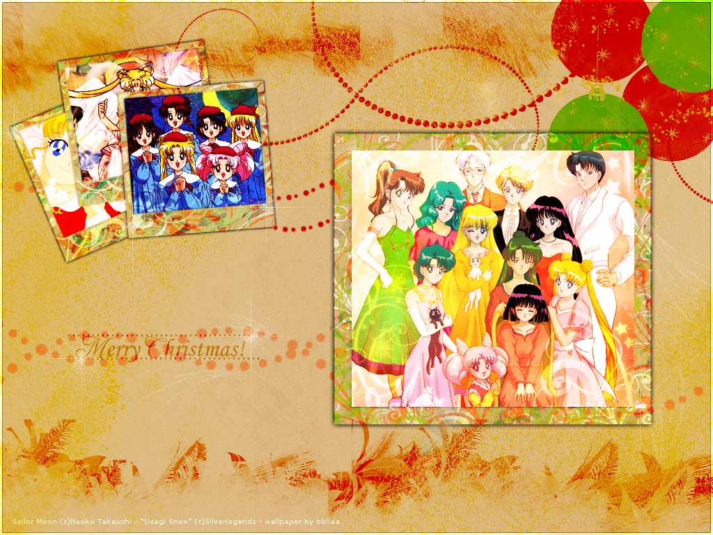 Wallpaper Bishoujo Senshi Sailor Moon Merry Christmas