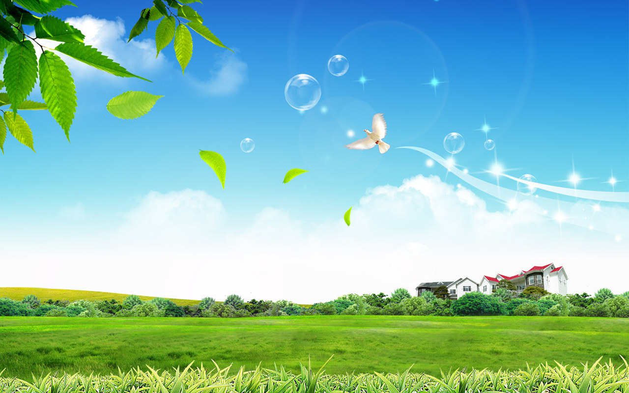 Beautiful Spring Green Scenery Wallpaper On This Background