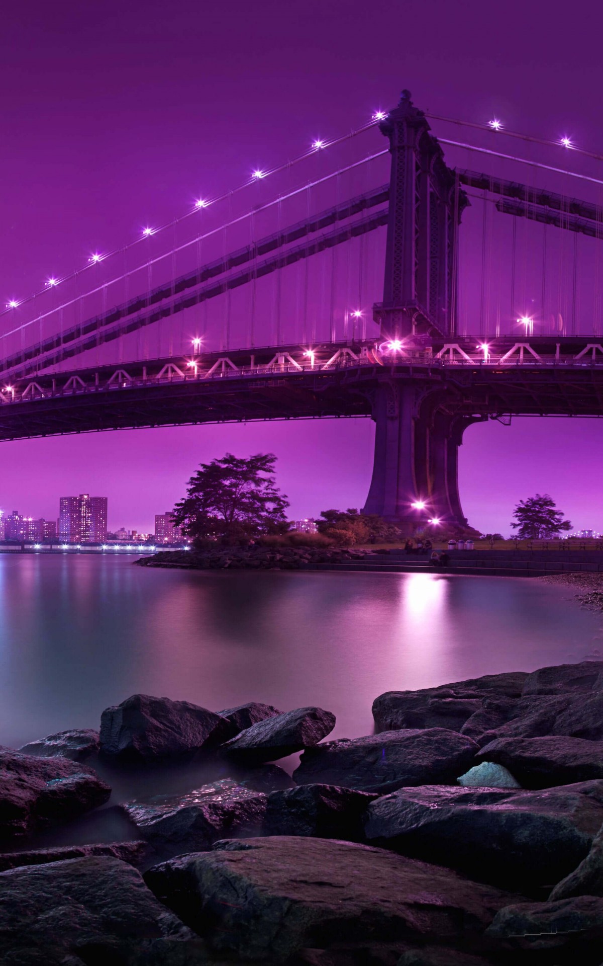 Bridge By Night HD Wallpaper For Kindle Fire HDx HDwallpaper